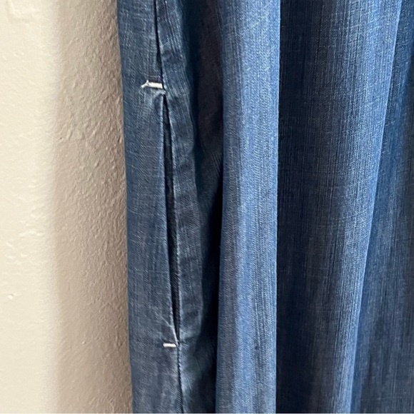 NWT Chico’s Tencel Tie Dye Maxi Tank Dress Blue Size 00 (XS) - Picture 9 of 13